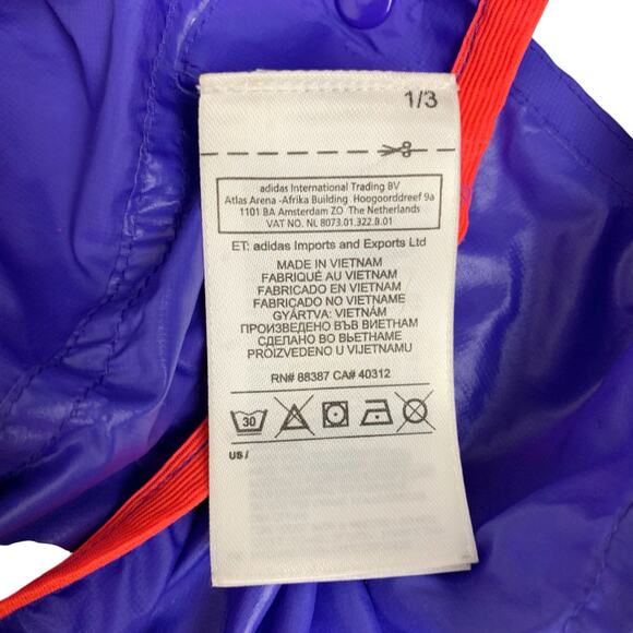 Adidas Terrex Agravic Windlatz Vest Purple 1/2 Zip Running Top Men's S - Picture 8 of 9